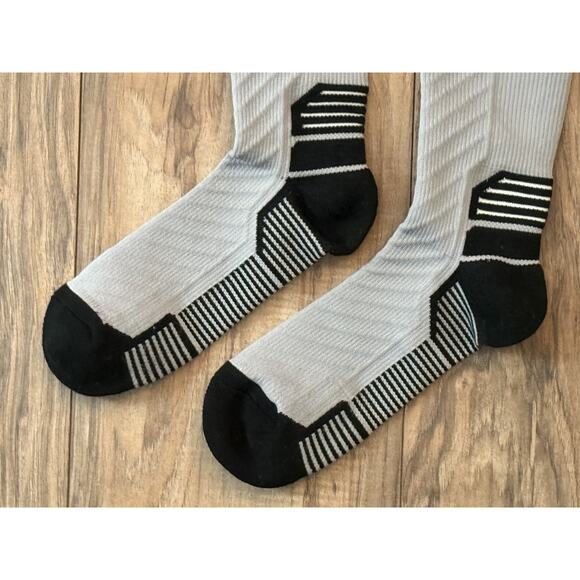 Compression Socks Stockings Knee High Womens Mens Medical 20-30 mm XL Gray Black - Picture 4 of 8